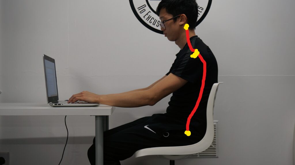 Poor posture to increase neck pain